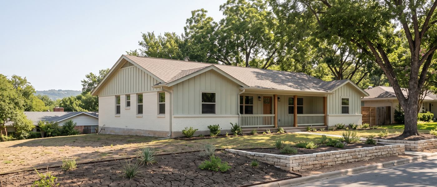 Housing typical of the Austin area