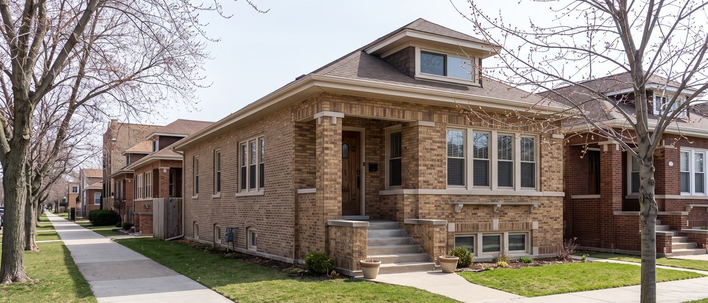 Housing typical of the Chicago area