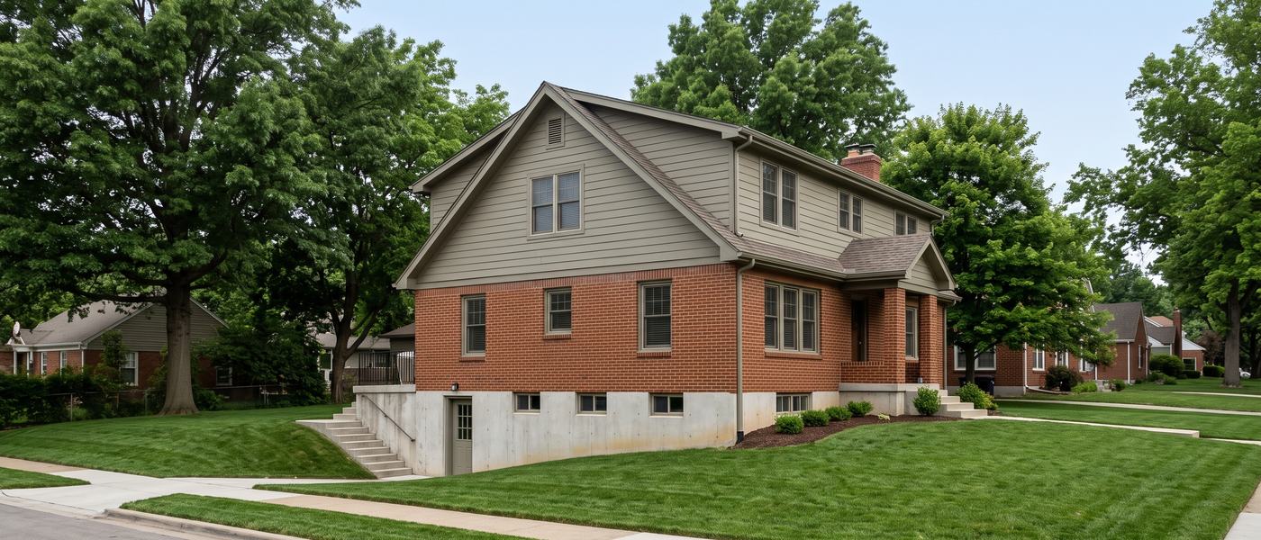 Housing typical of the Kansas City area